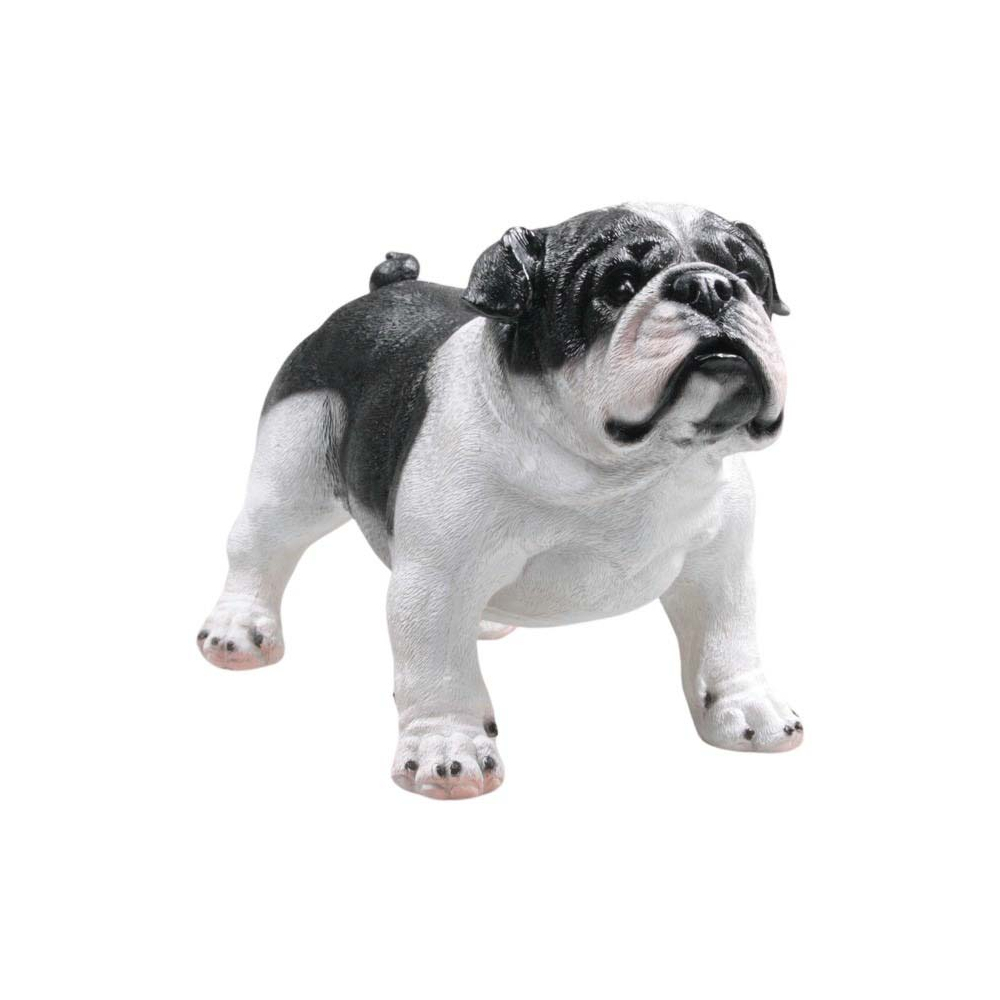 Bouledogue anglais debout en résine 41 x 21 x 27 cm