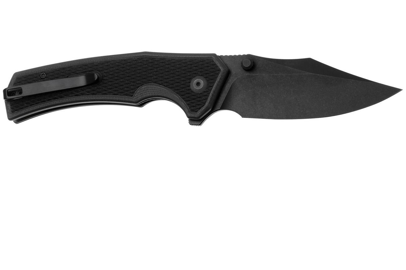 Civivi Vexillum C23003D-1 Blackwashed Nitro-V, Milled Black G10, zakmes