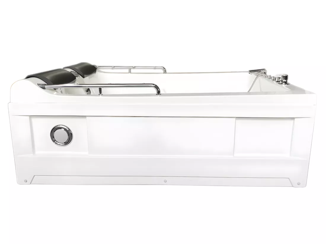 Baignoire Balnèo Blanc 175 X 132 cm Chromothérapie 14 jets – Fleur