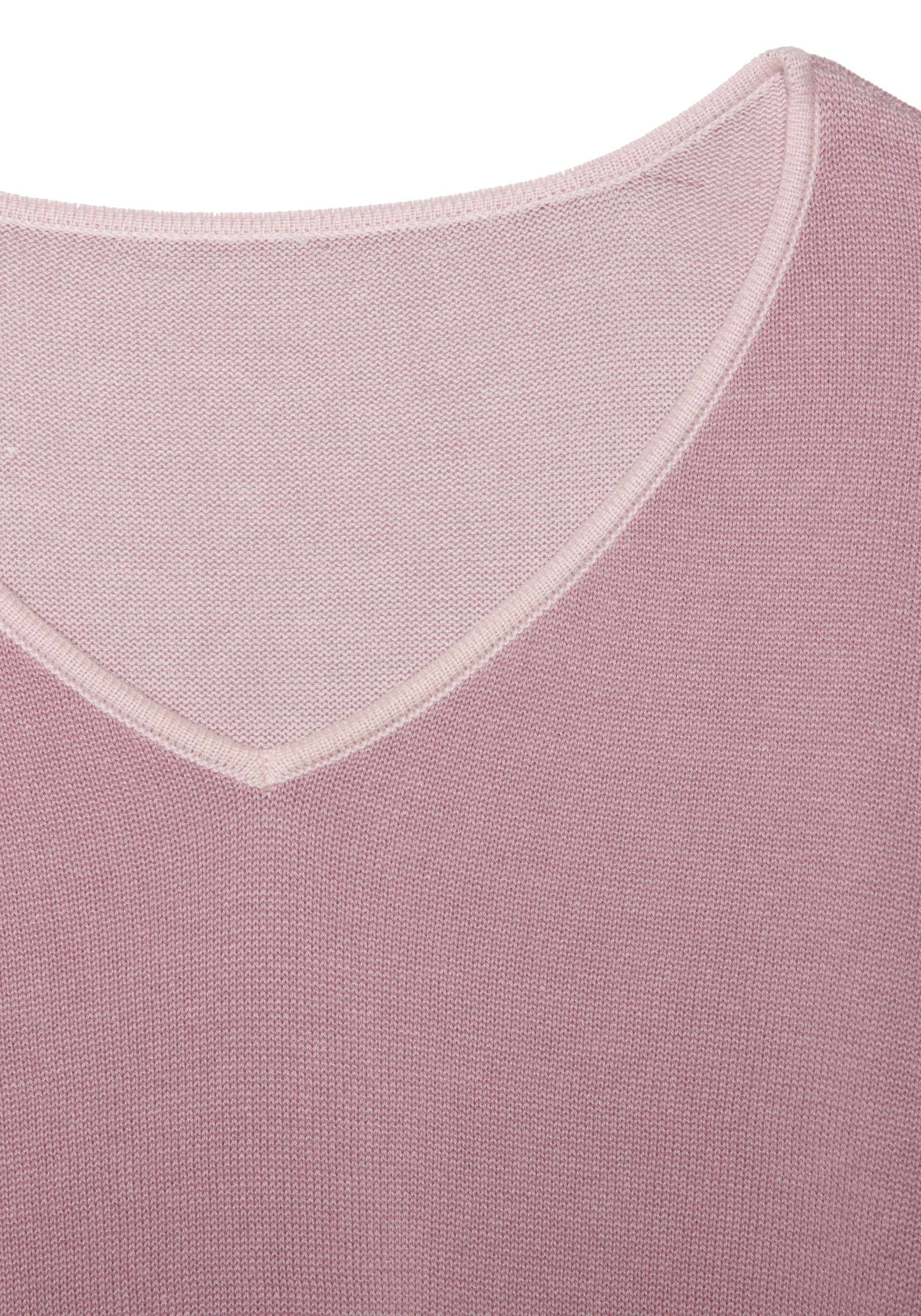 Vivance V-Ausschnitt-Pullover , mit Kontrastkanten, casual