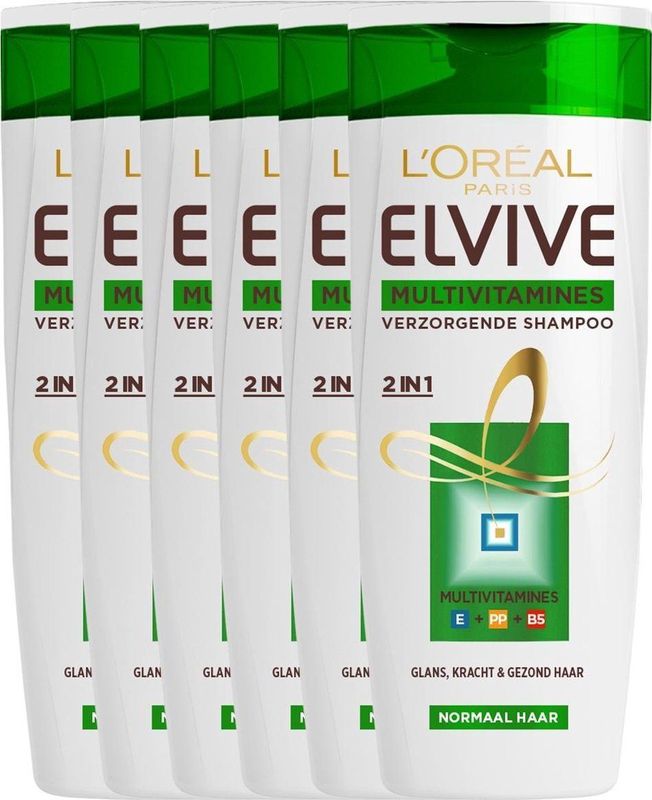 L'Oreal Elvive Multivitamines Shampoo - Voordeelverpakking 6x250ml