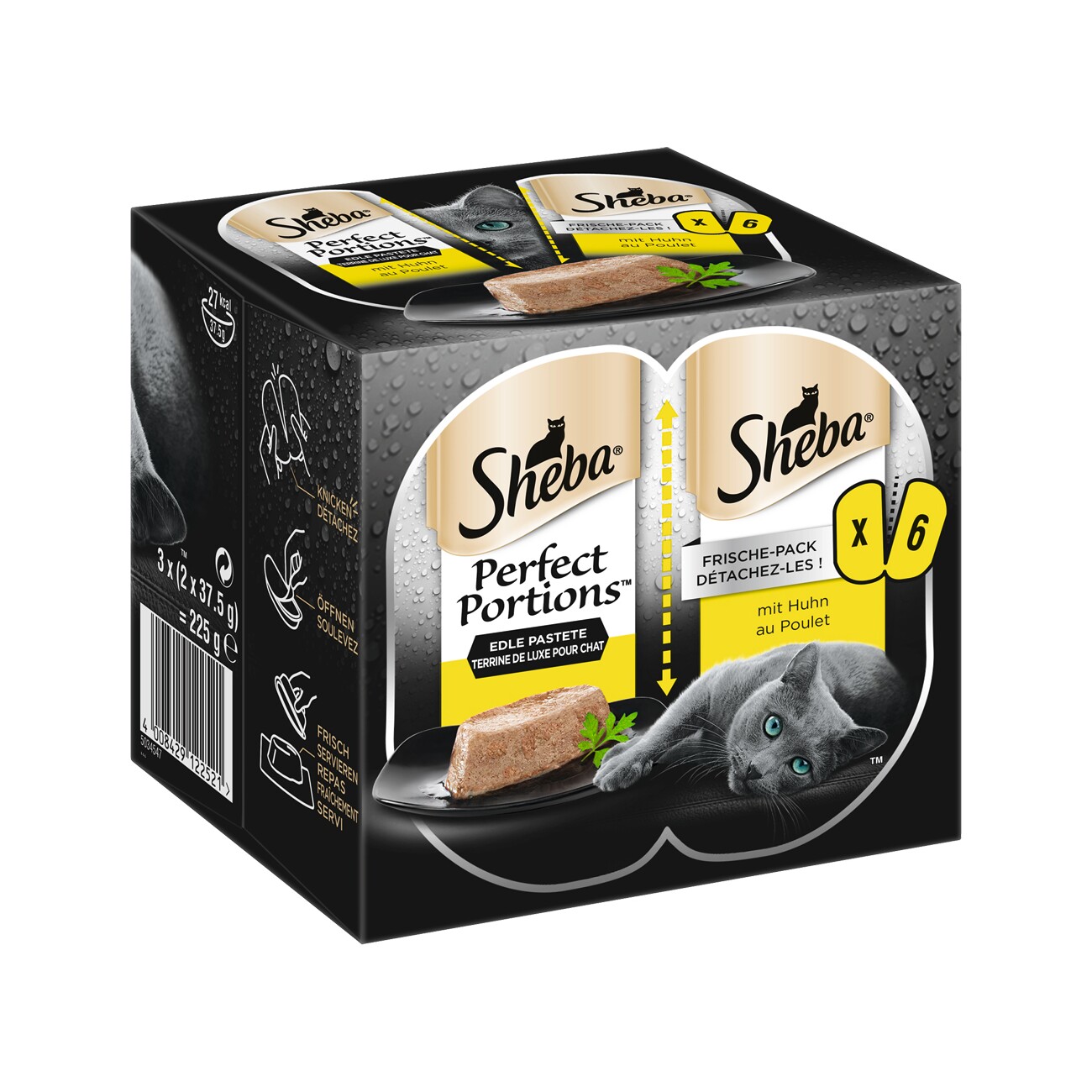 Sheba Perfect Portions Paté 6x37,5g Huhn