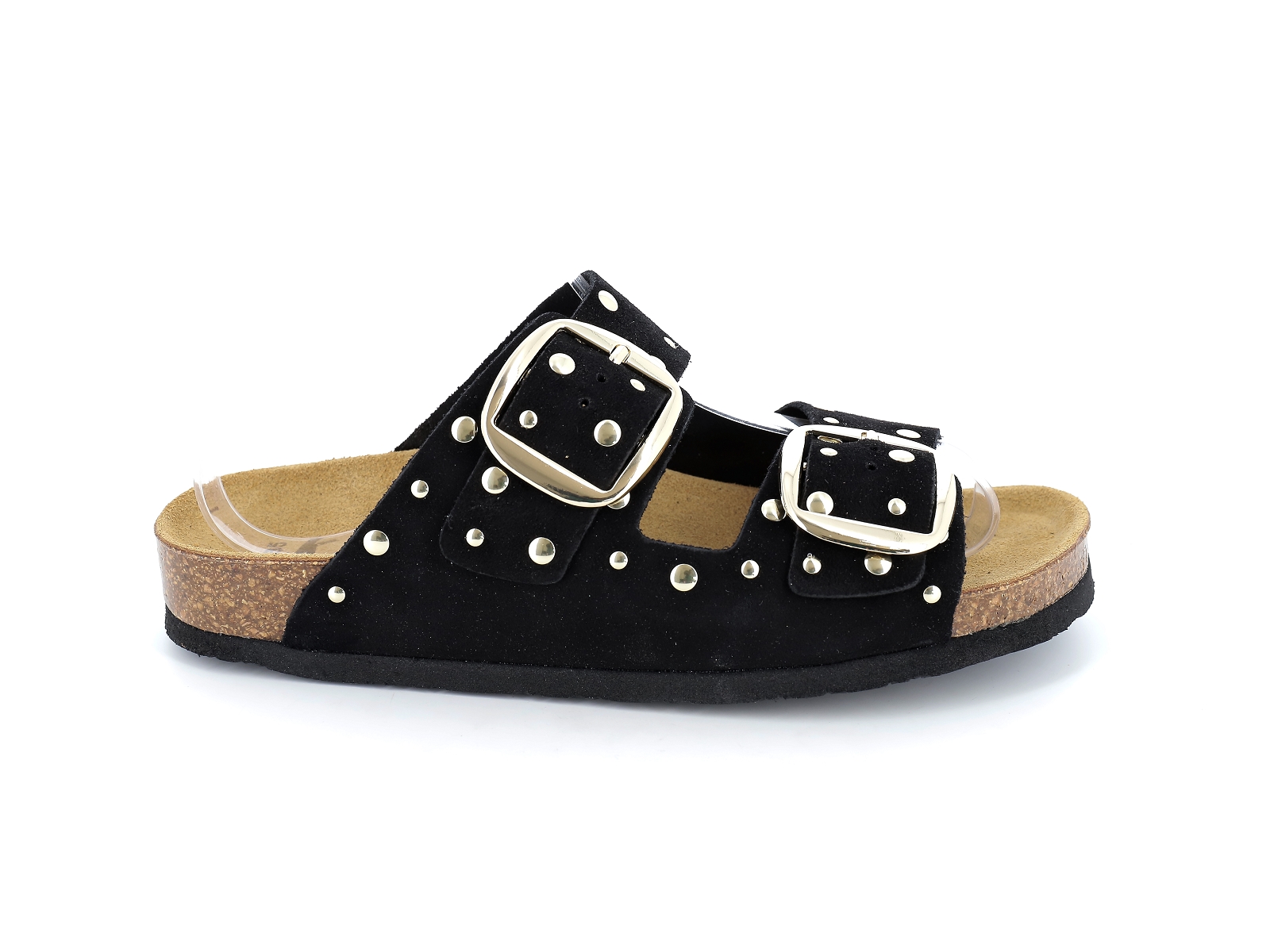 K. daques-RIANT Nubuck Noir Or