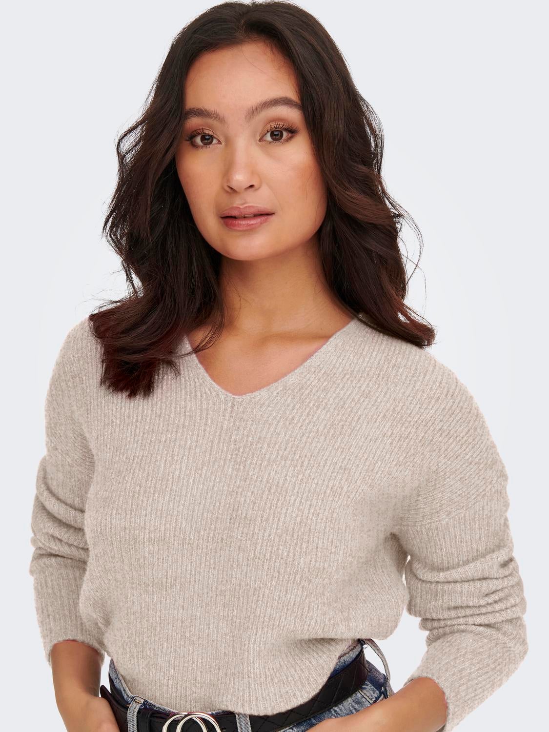 ONLCAMILLA Strickpullover Pumice Stone