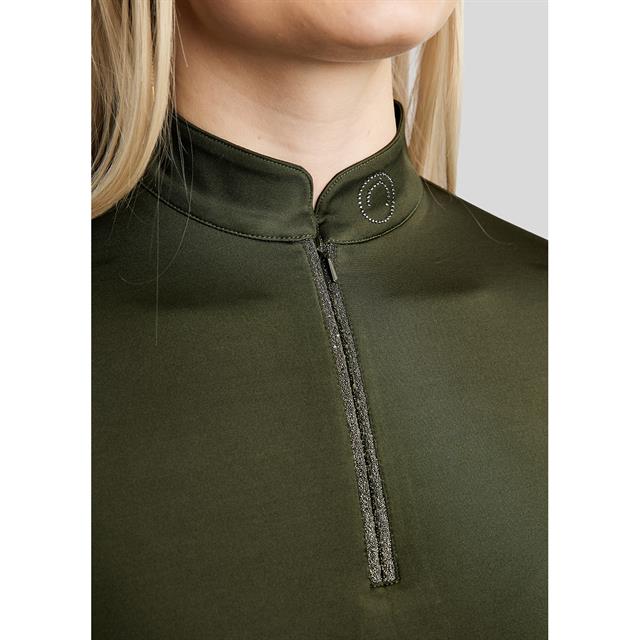 Trainingsshirt Montar MOGaia Gun Metal Tape Donkergroen