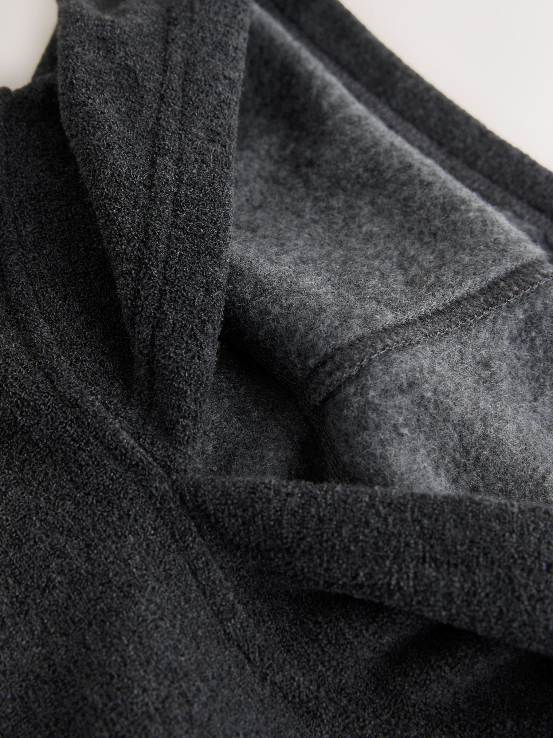 Antraciet - Hooded Towelling Pyjamas Set