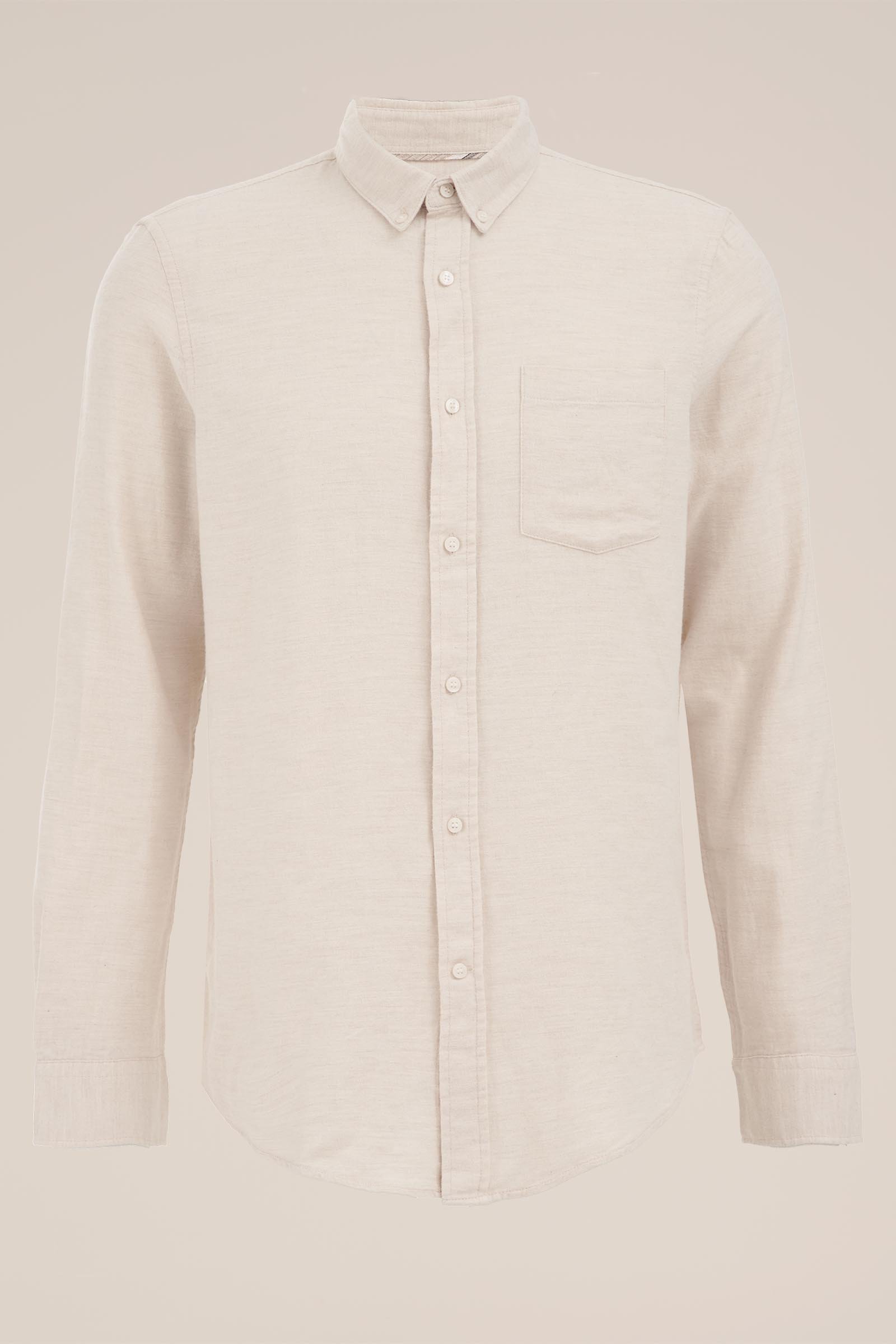 flanellen overhemd WE Fashion Beige