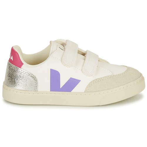 Veja - SMALL V-12 - Blanc / Parme