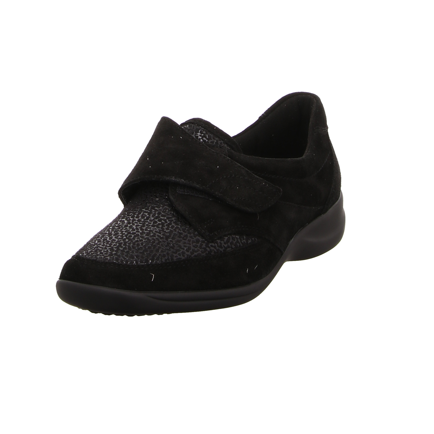 Waldläufer Halbschuh schwarz schwarz