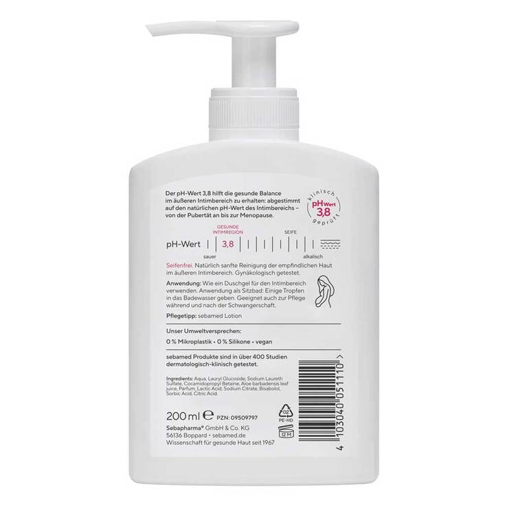 Sebamed Intim Waschgel pH 3,8 für die junge Frau, 200 ml