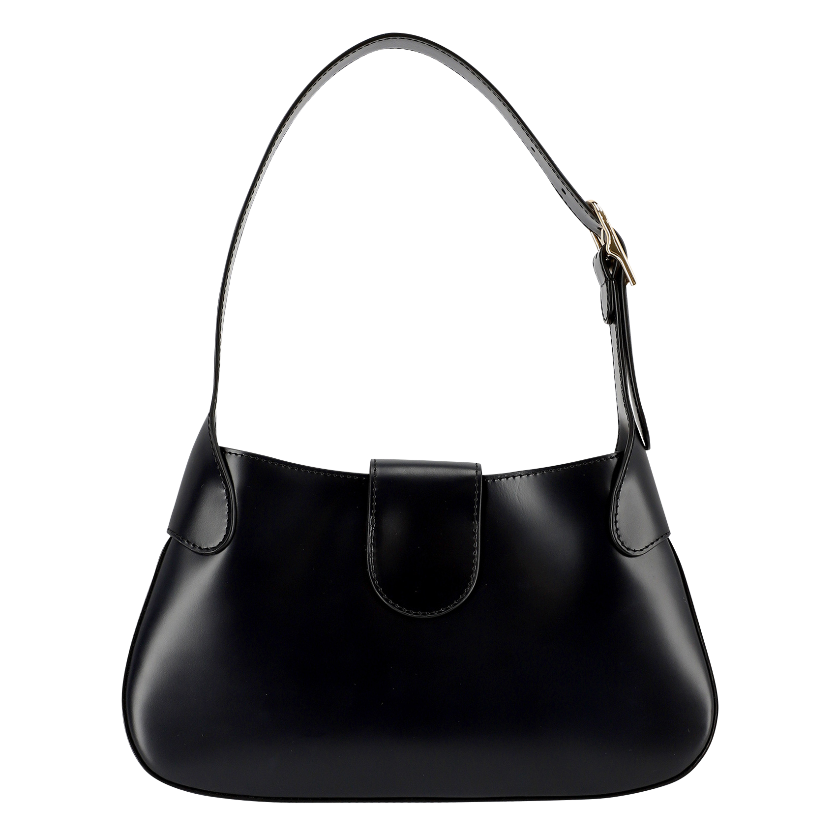 Sac en cuir lisse | Noir