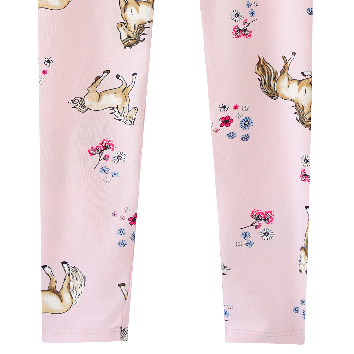 Topolino Mädchen Leggings mit Pferde-Prints rosa