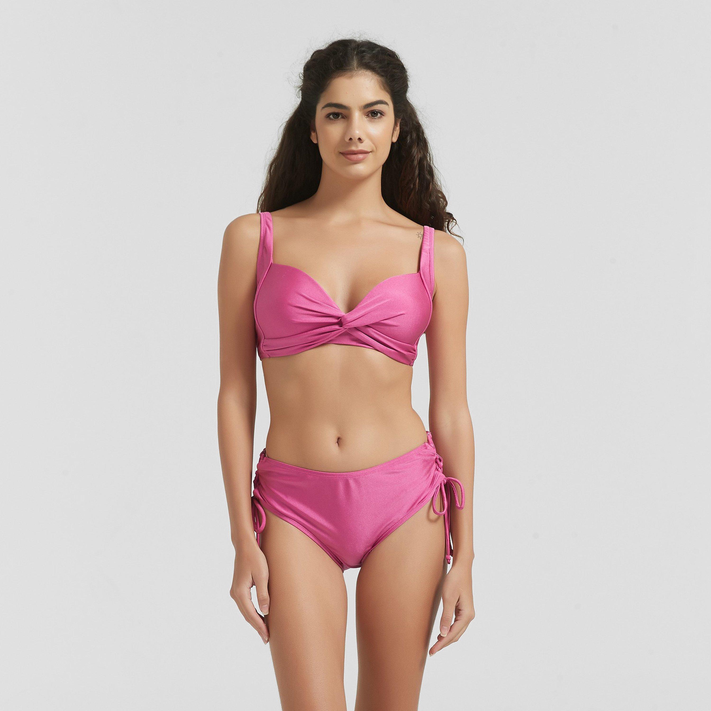Be You BY Shimmer Lattice Side Bikini Bottom