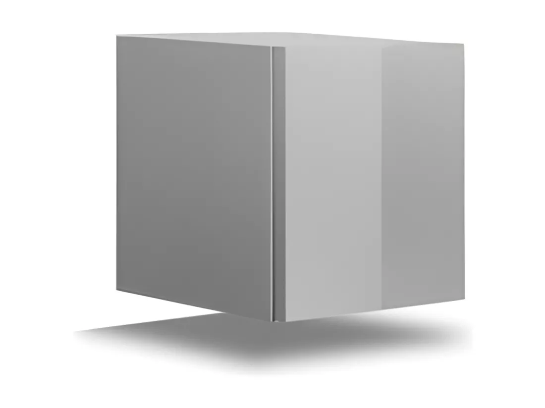 Meuble de salon blanc collection CEPTO, 1 porte. Idéal pour un petit rangement dans le salon
