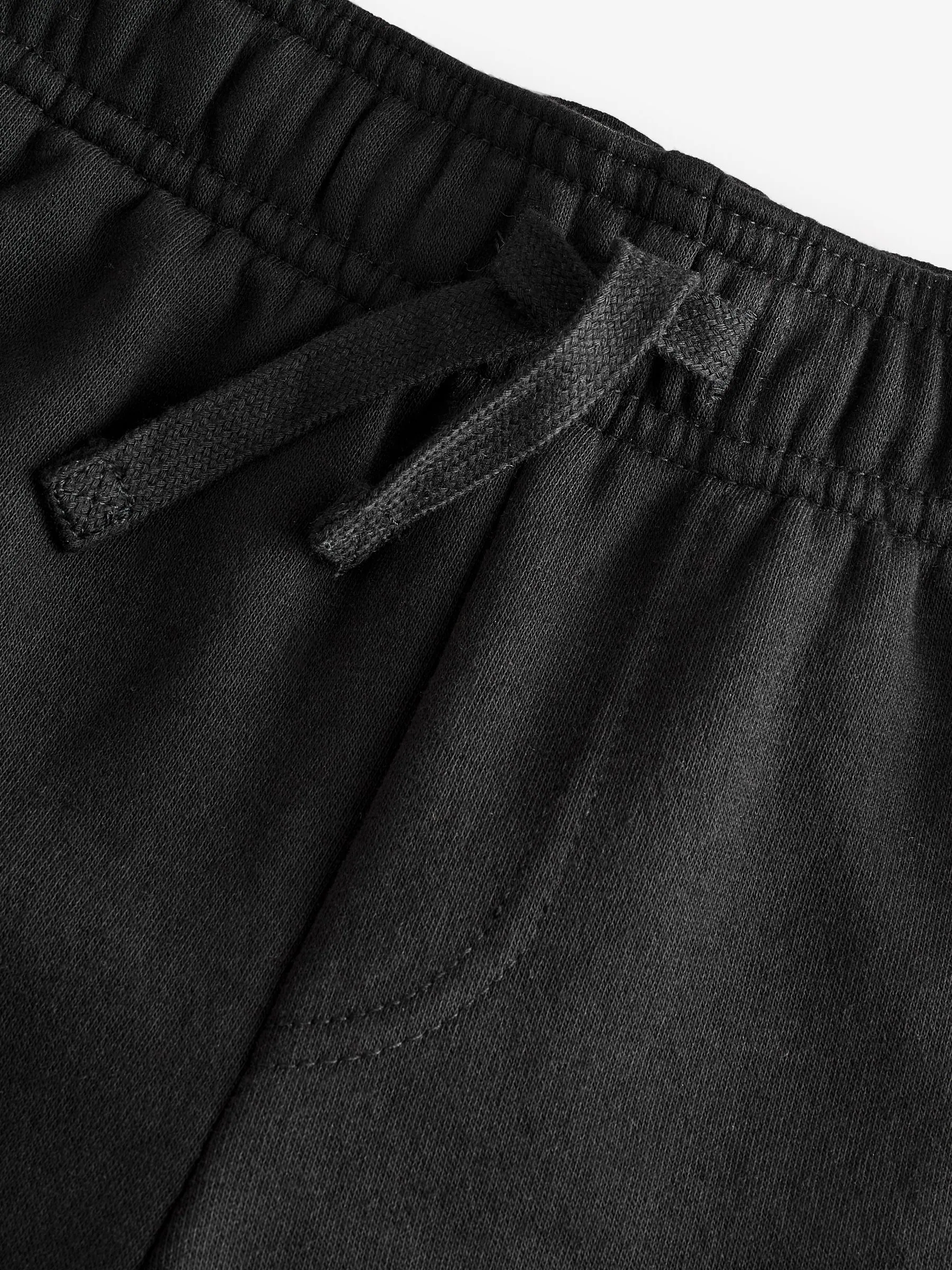 Zwart - Gap logo shorts met fleecevoering en elastische taille (4 - 13 jr)
