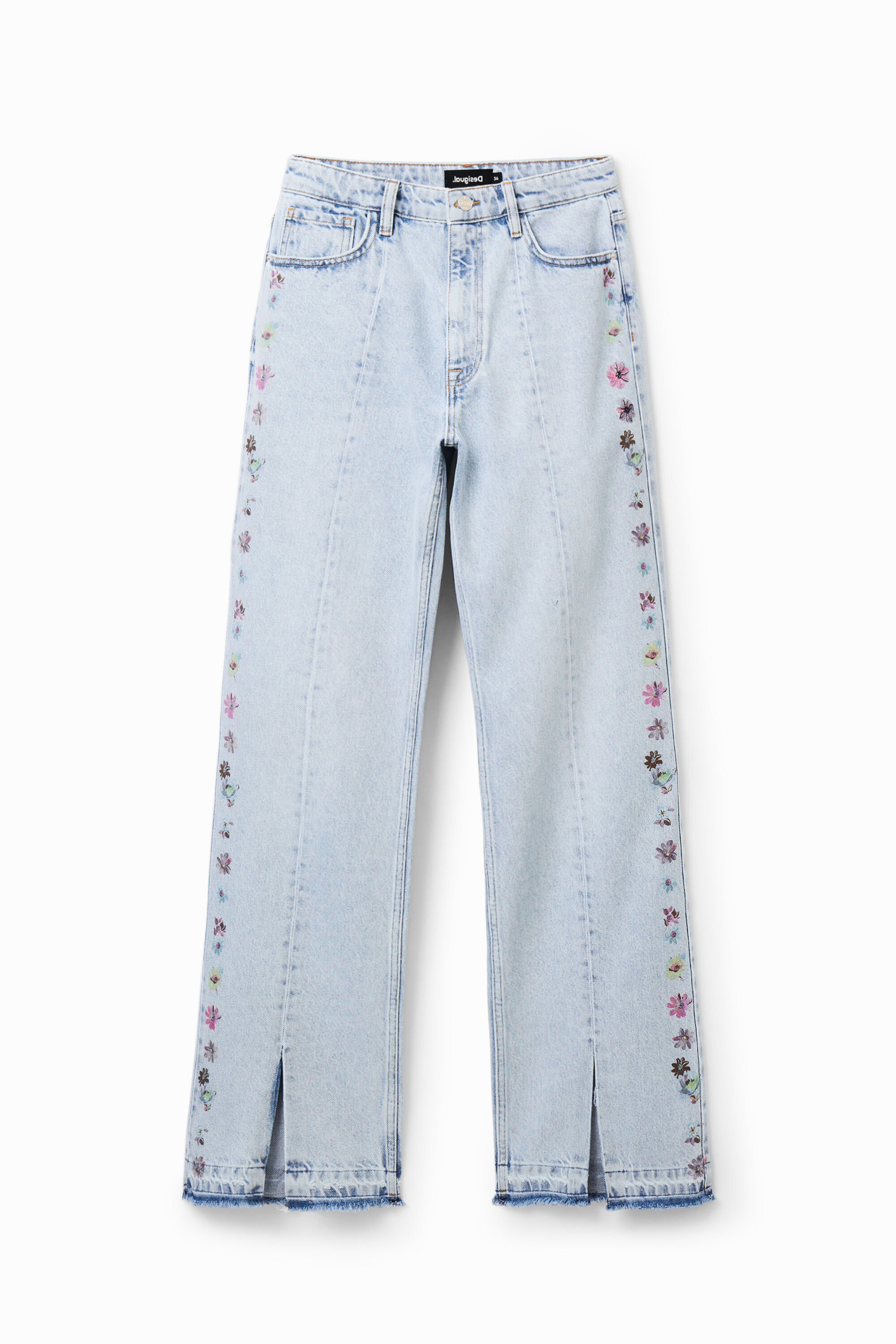 Jean wide leg fleurs