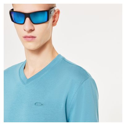T-Shirt Manches Courtes Oakley Relax V-Neck Bleu Homme