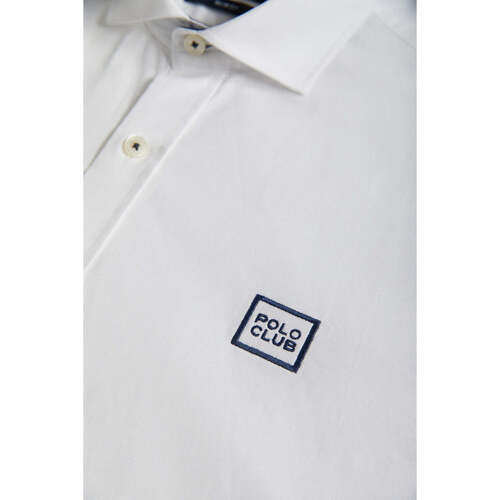 Polo Club - BLOCK FRAME MKT OXFORD SHIRT Blanco