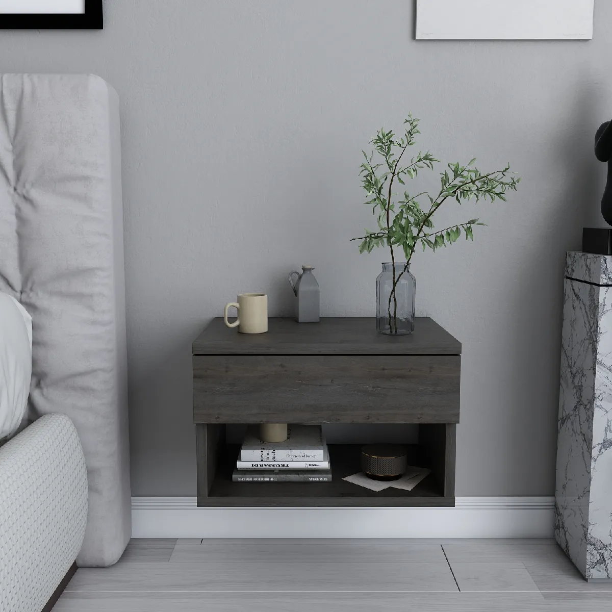 DECOROTIKA Table de chevet Jamot - Wenge