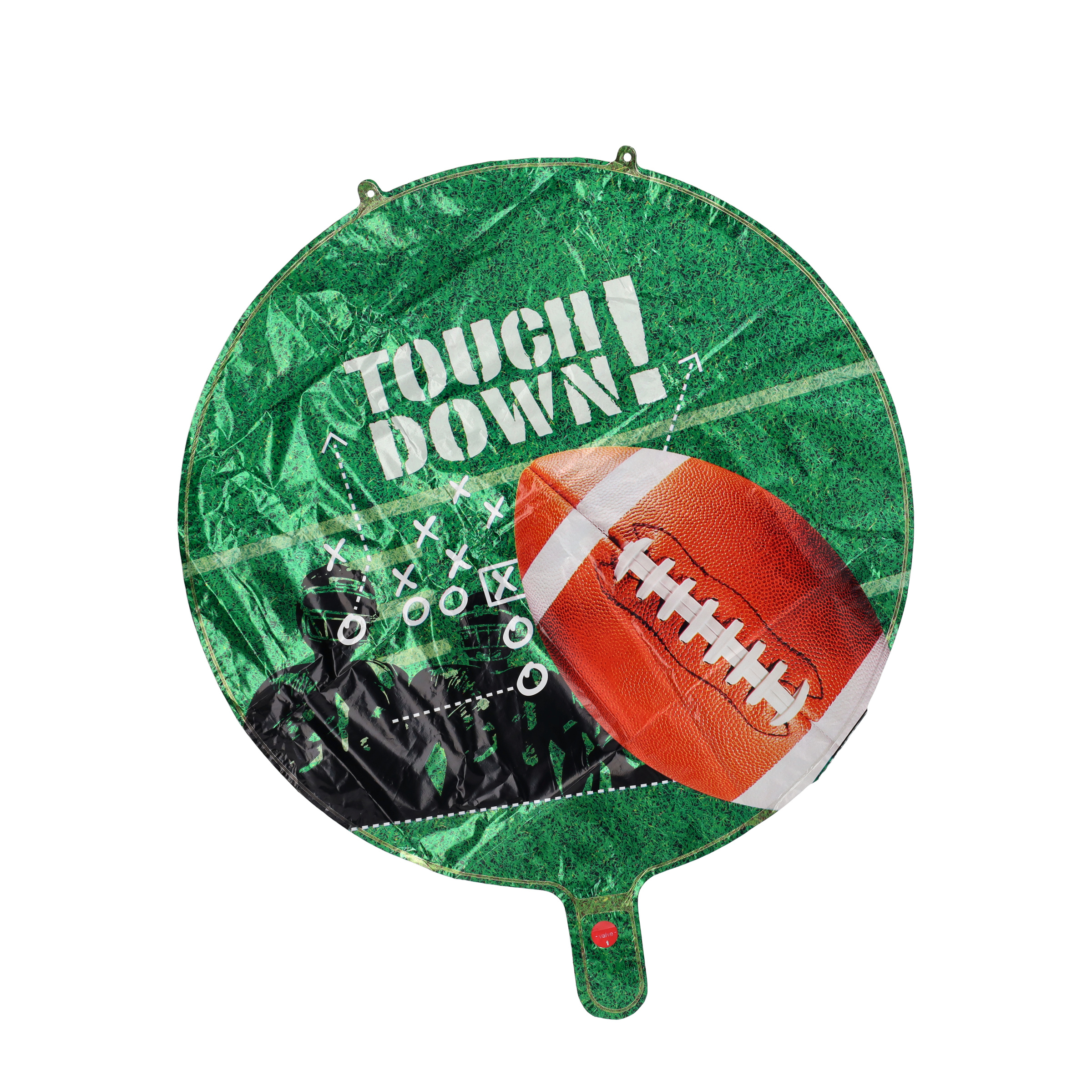 (6er Set) Football Party Deko Folien Ballon Super Bowl Luftballon - Touch Down
