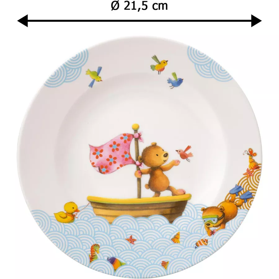 Villeroy & Boch Kinderteller Happy as a Bear ø 21,5 cm bunt