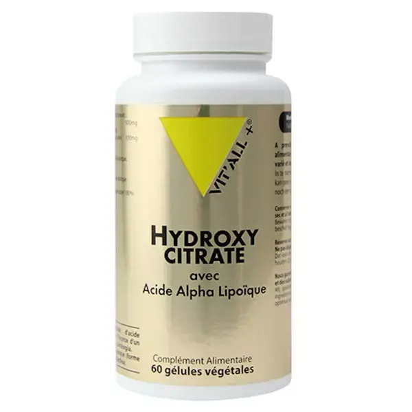 Vit'all+ Hidroxicitrato 60 cápsulas vegetais