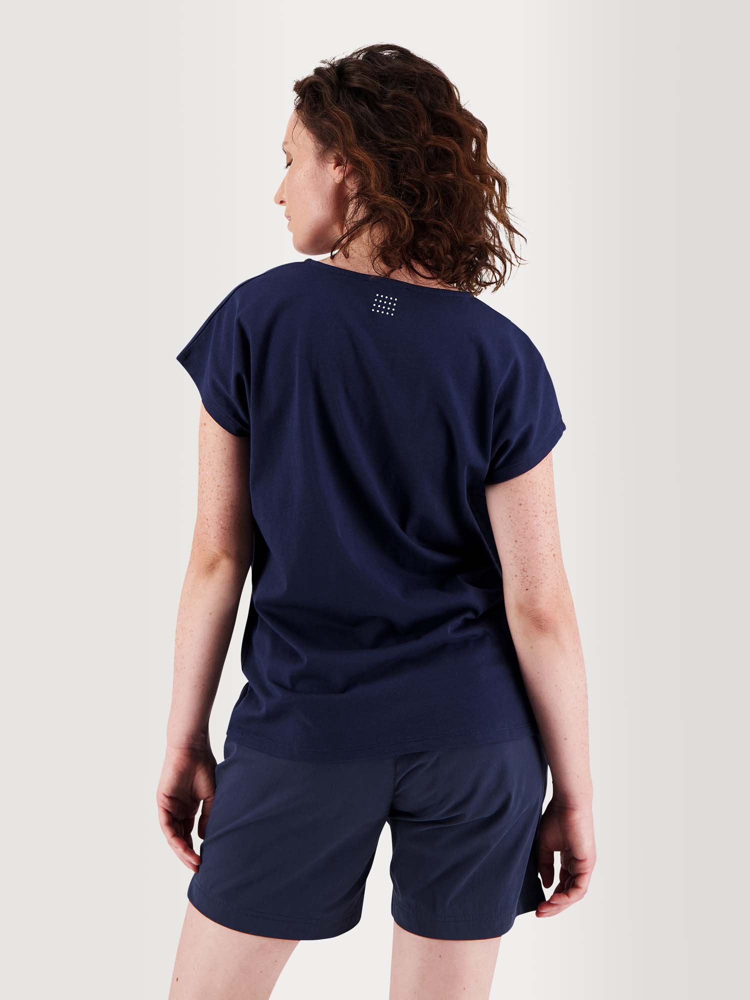 Tee Shirt Femme Sans Manches Coton Marine