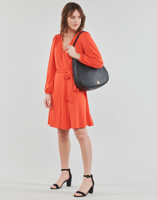 Lauren Ralph Lauren - SHAVILYA-LONG SLEEVE-DAY DRESS Naranja