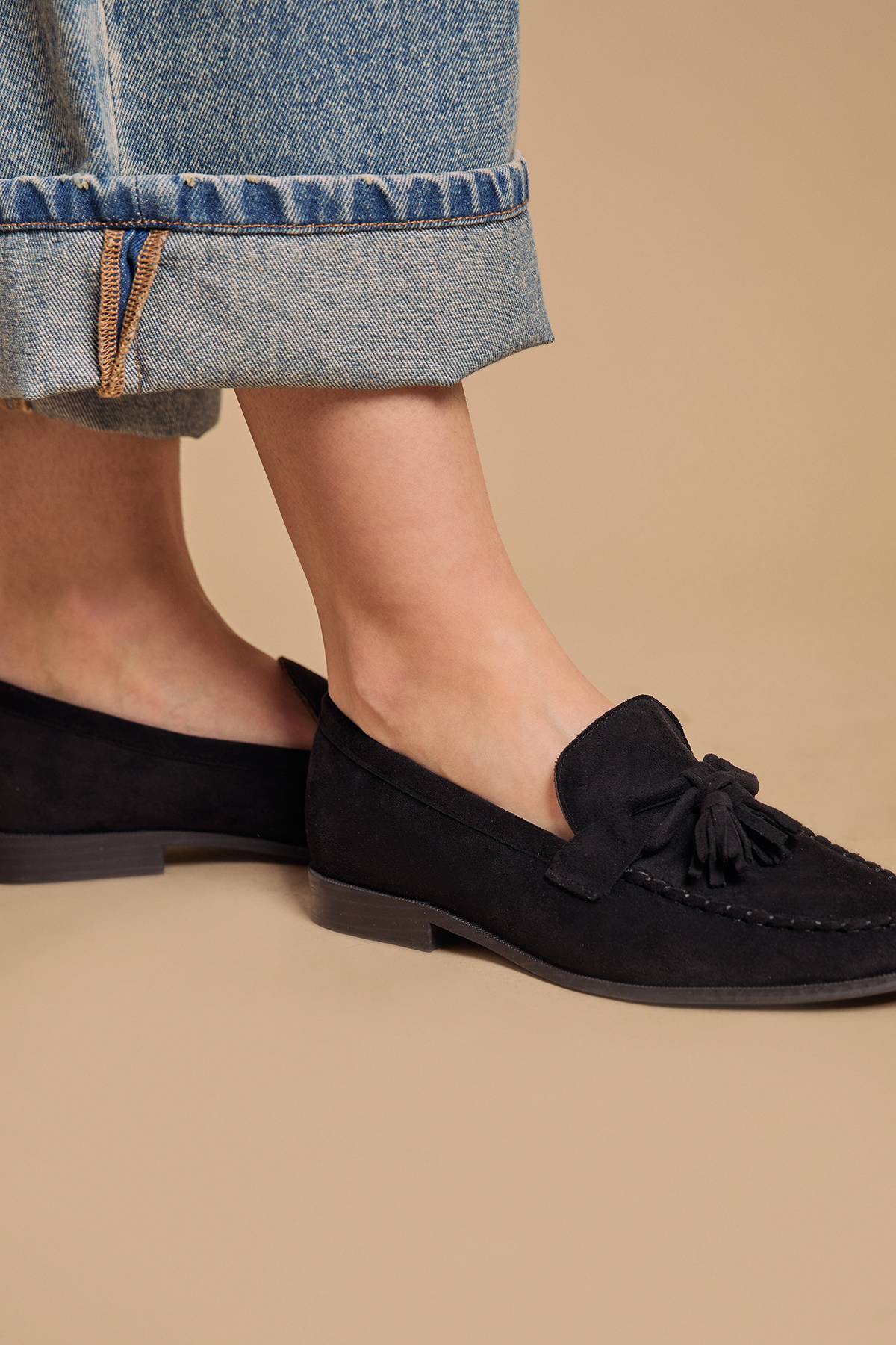 Oasis Mocassins à Pompons Toni en Synthétique