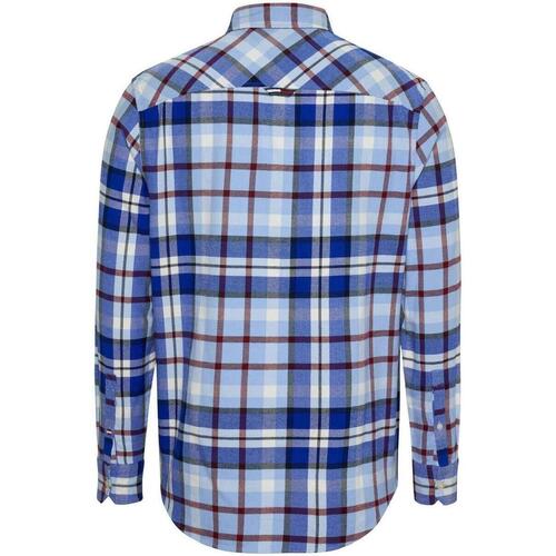 Tommy Jeans - TJM CLSC ESSENTIAL CHECK SHIRT Azul
