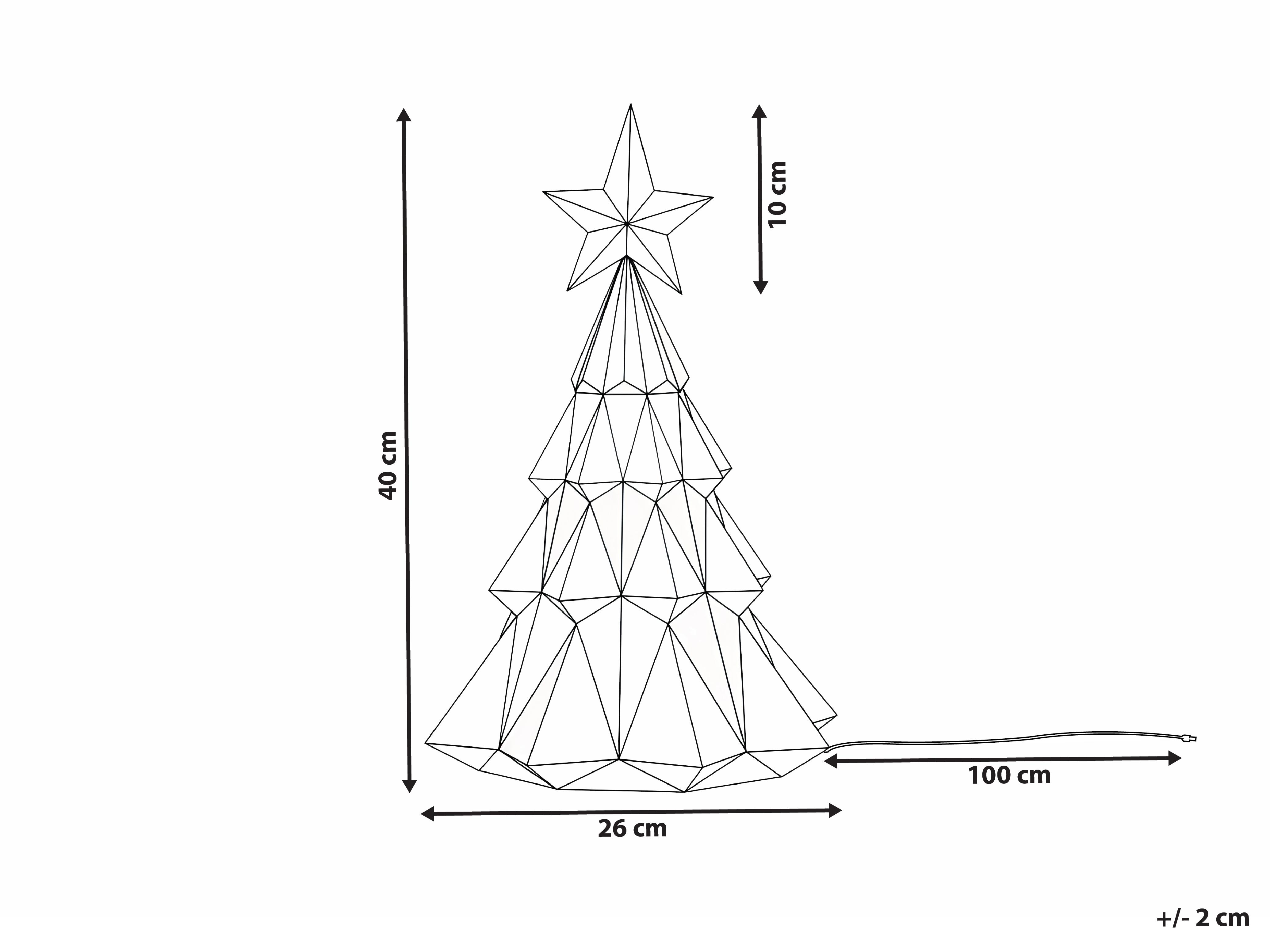 LED decoratie UNUKA Kerstboom 40 cm Meerkleurig