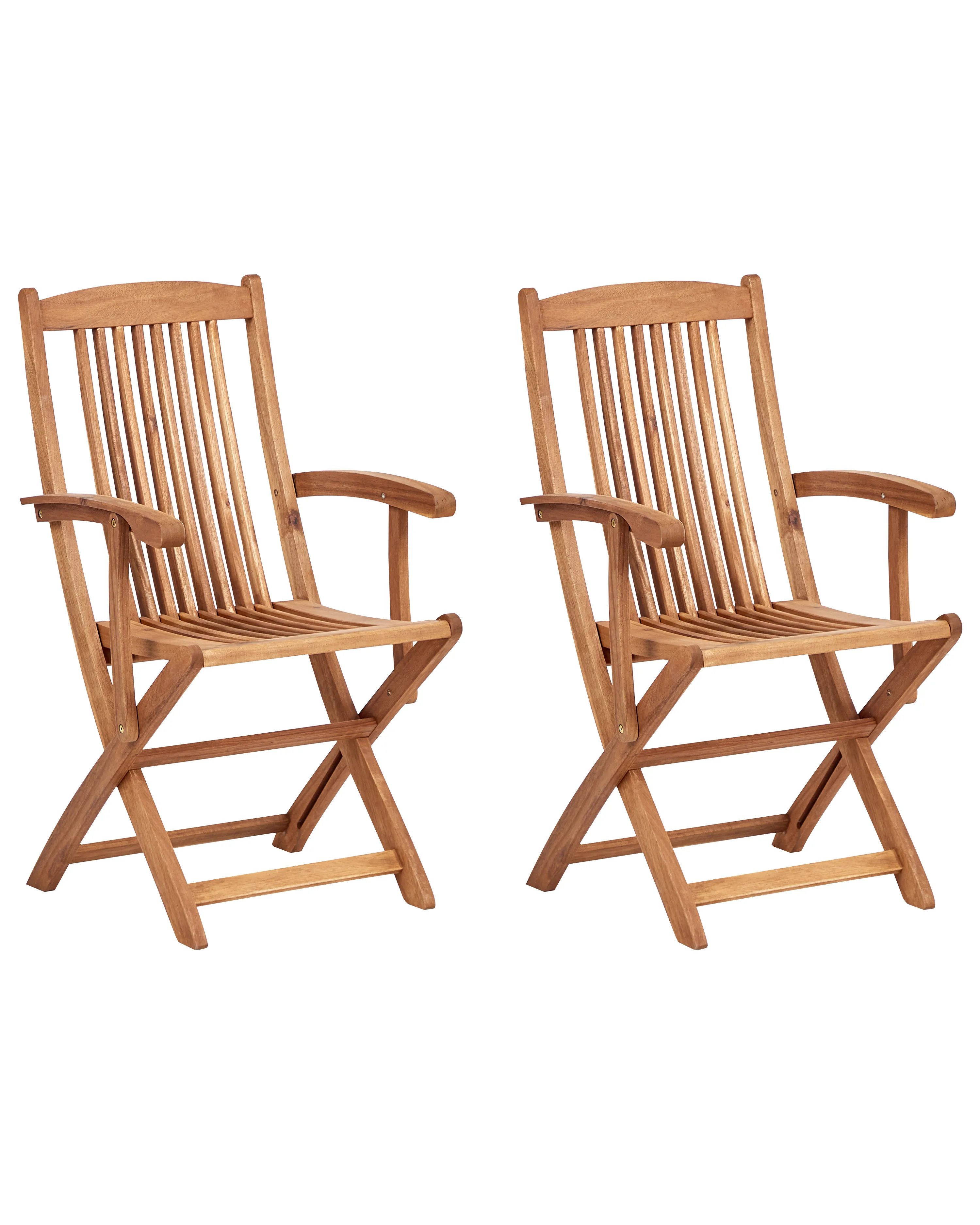 Set van 2 tuinstoelen MAUI II Acaciahout Lichtbruin