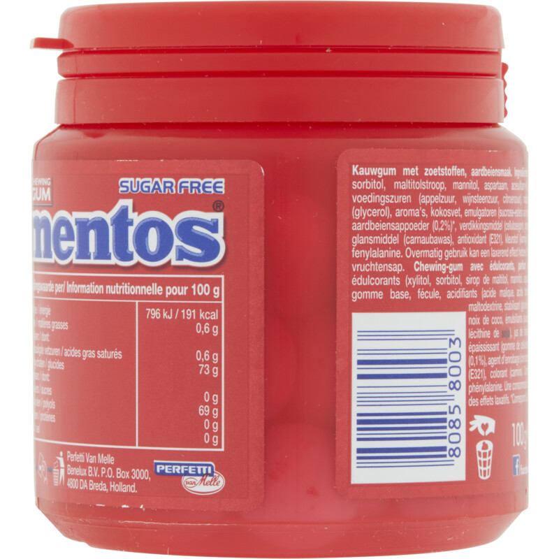 Mentos Gum Pure fresh aardbei