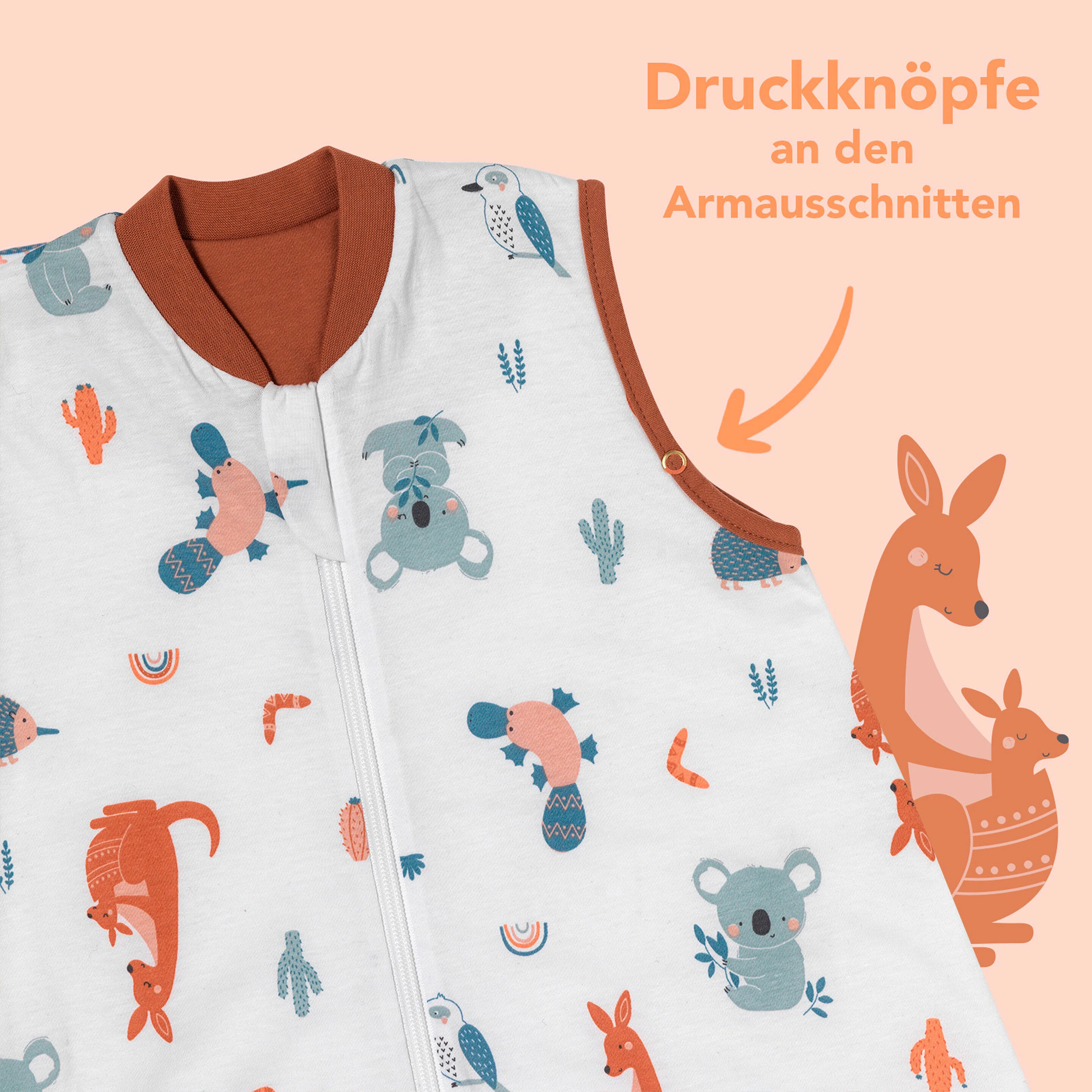 schlummersack Schlafsack ohne Füßen 1.0 Tog Känguru
