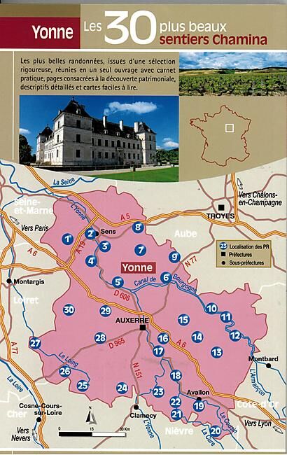 CHAMINA - 30 PLUS BEAUX SENTIERS YONNE