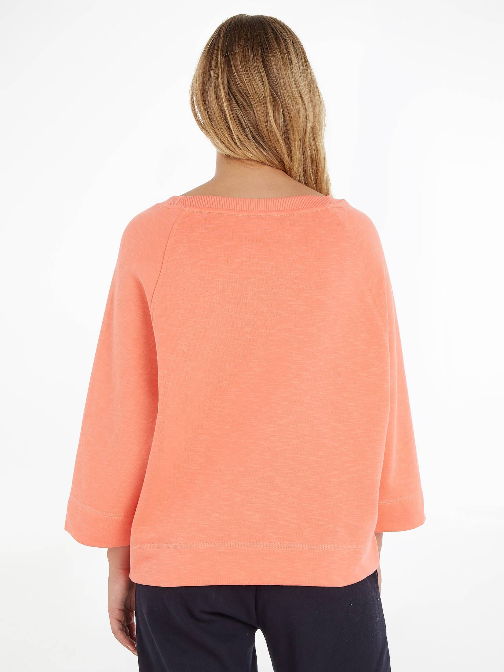 Tommy Hilfiger| Damen Sweatshirt RLX SLUB TERRY OPEN-NK SWTSHIRT