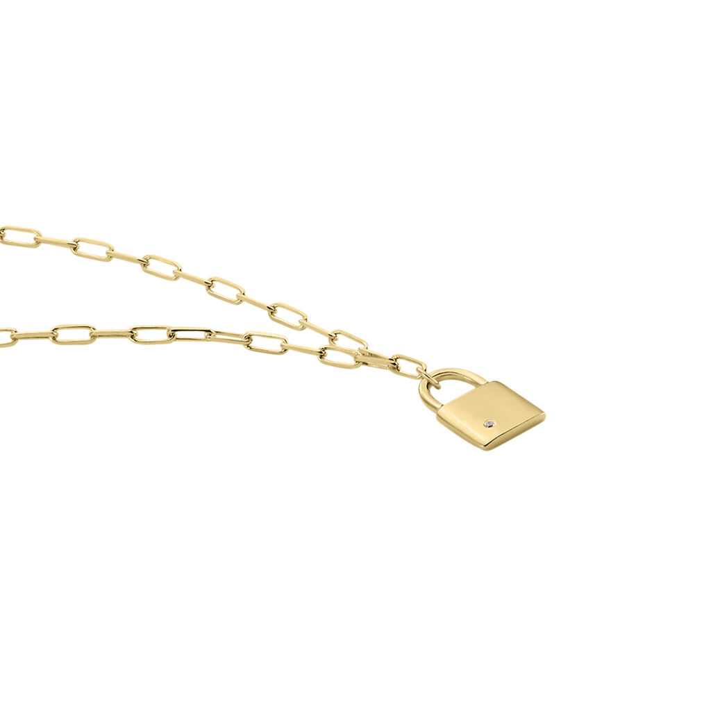 Collier Plaqué Or Guirec Oxyde De Zirconium