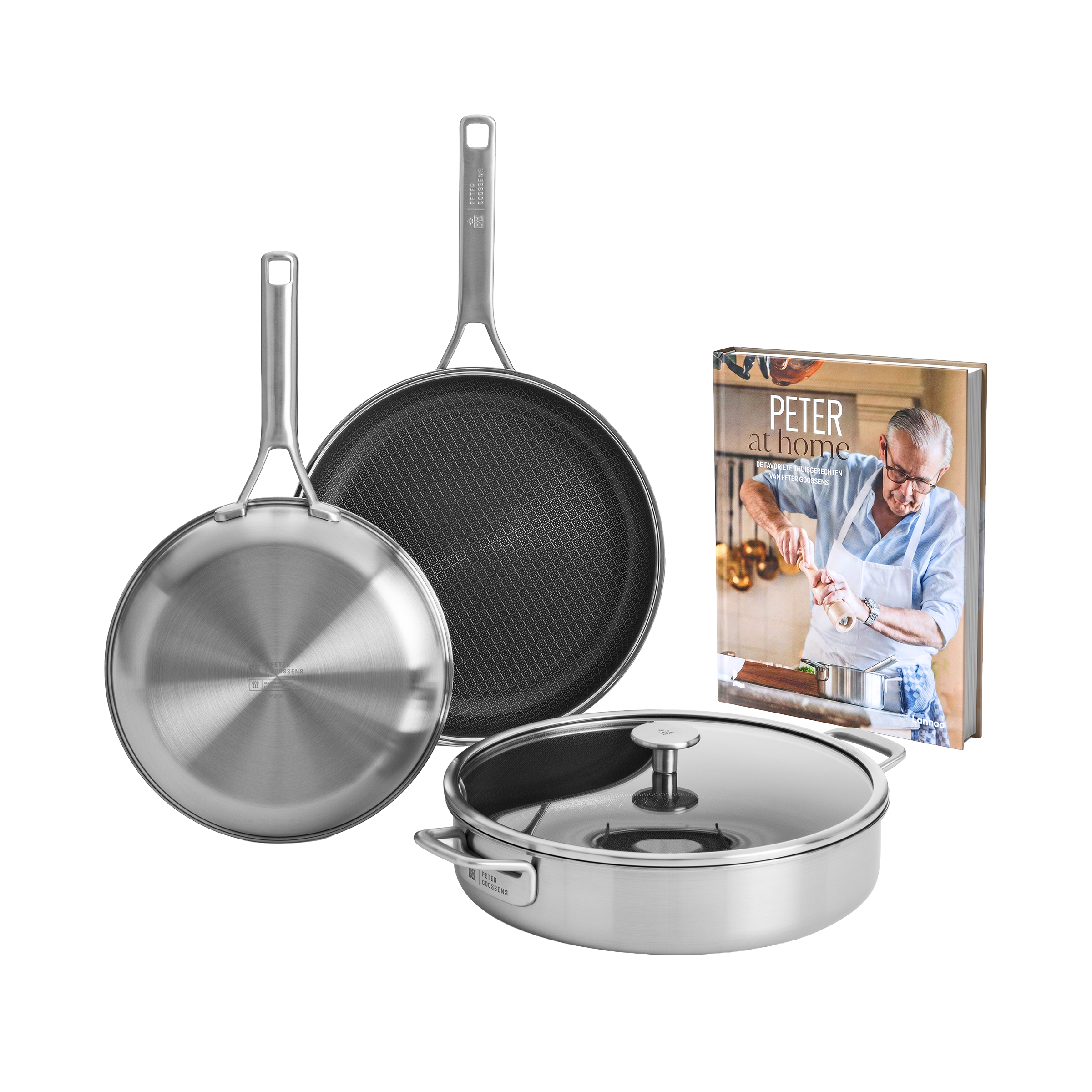 Durabond Hybride koekenpanset (24cm   28cm)   hapjespan met Gratis koo