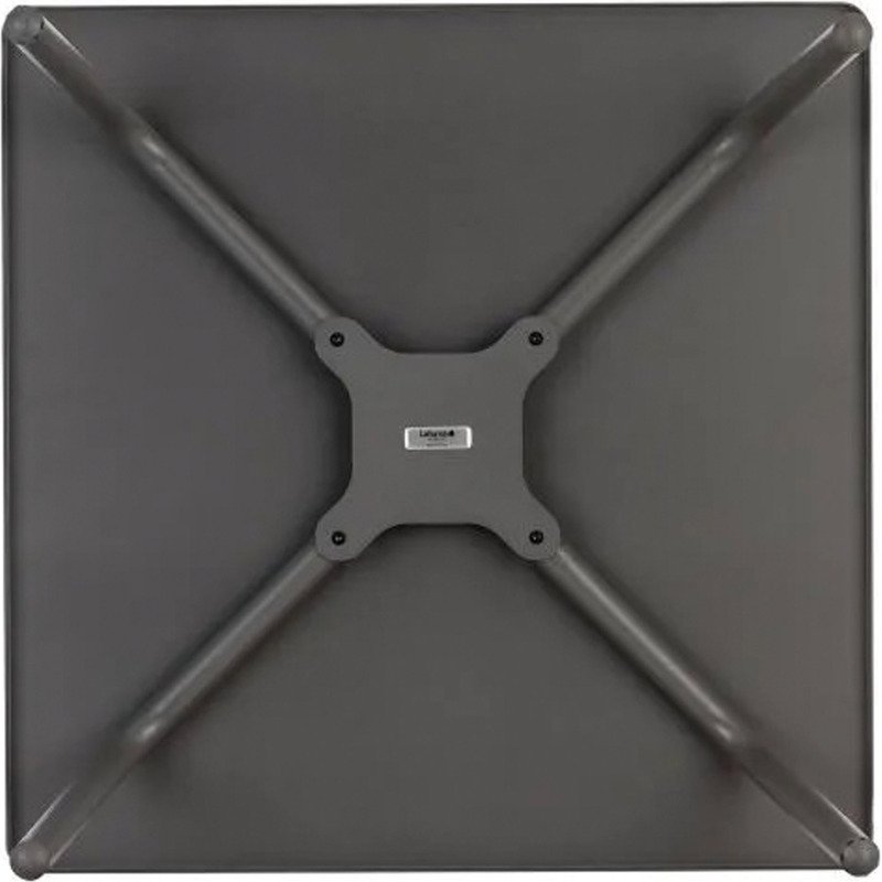 Table basse carrée d'extérieur HORIZON - H 41 x L 59 x P 59 cm - Gris - Acier