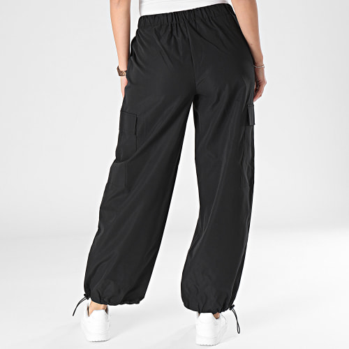 Pantalon Parachute Cargo Femme Celia Noir