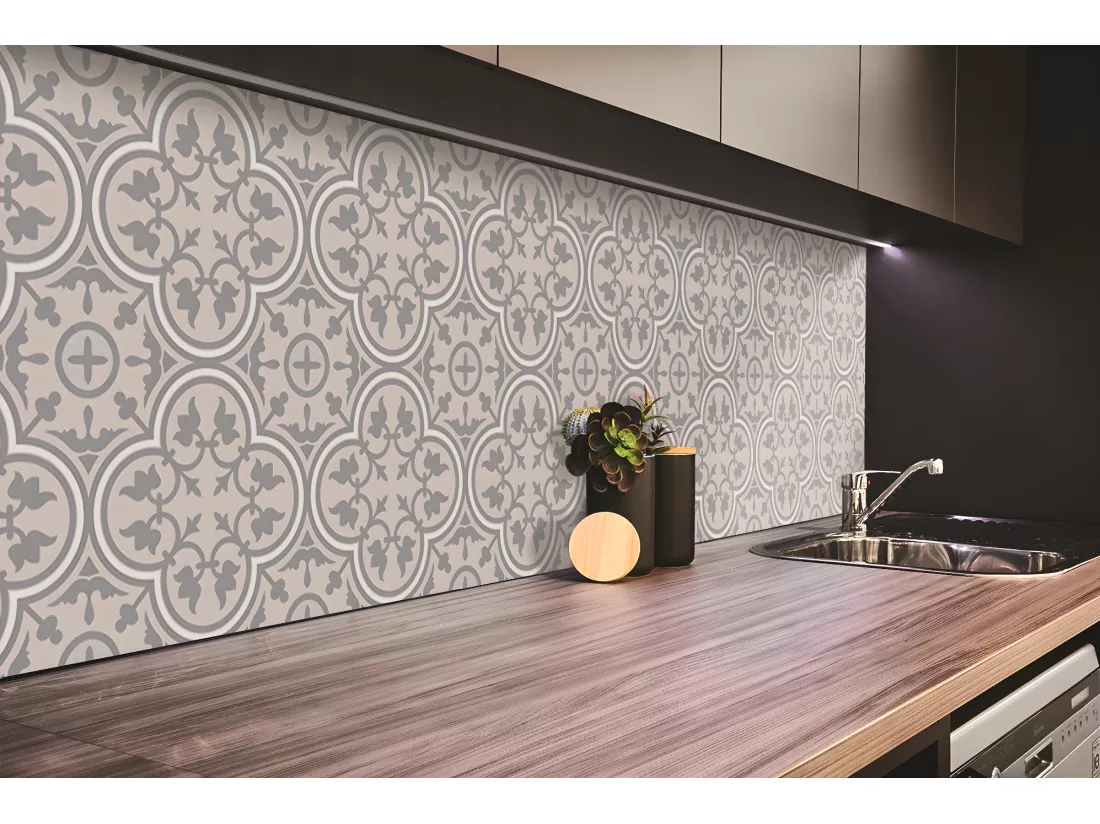 Panneaux muraux en vinyle, Planches en vinyle adhésives - 100x50 cm - Motif floristique