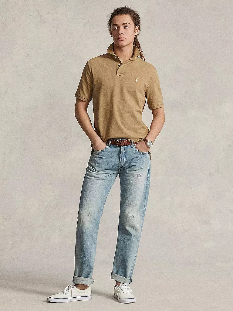 POLO RALPH LAUREN Poloshirt Custom Slim Fit camel
