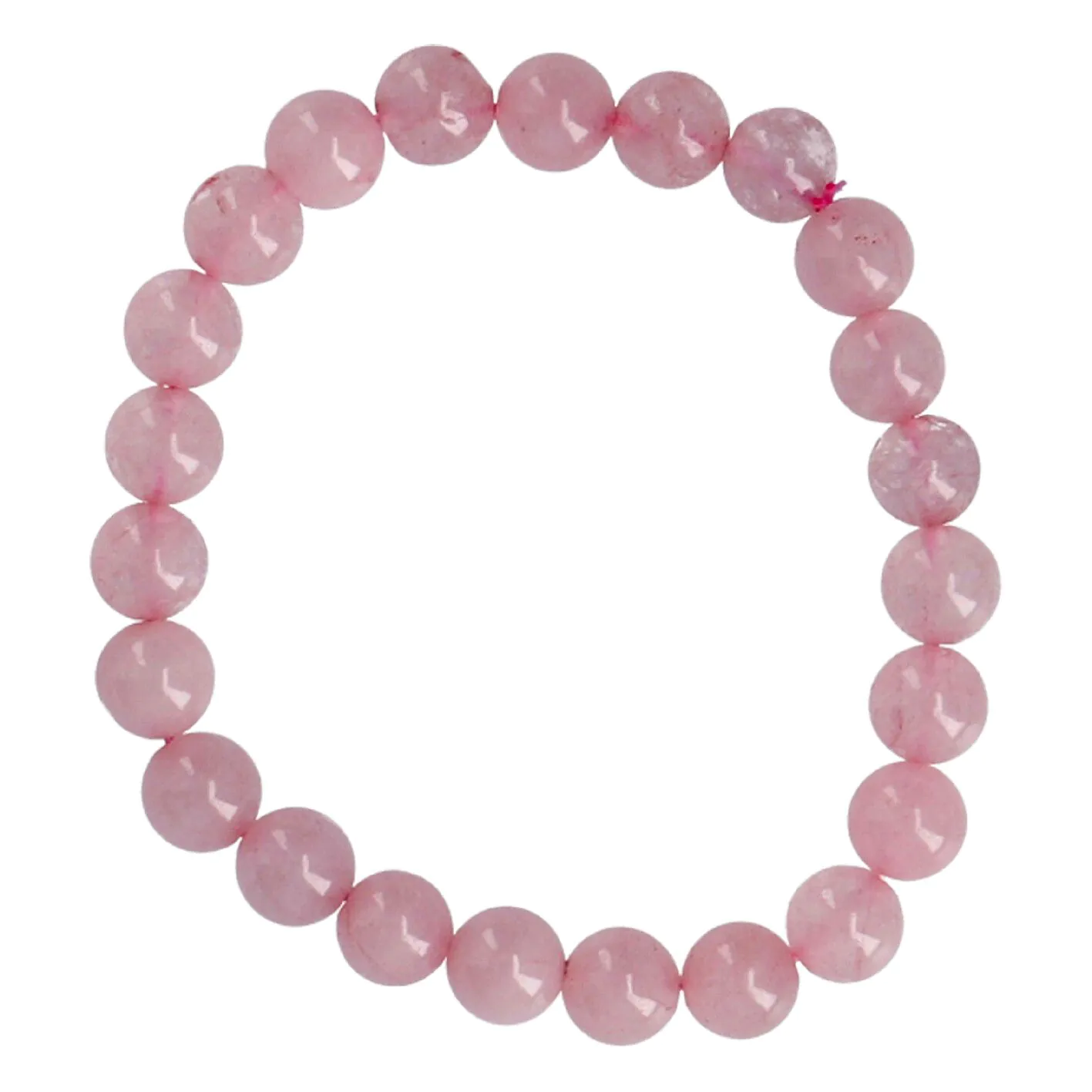 Armband Edelstein-Energie, Rosenquarz/rosa