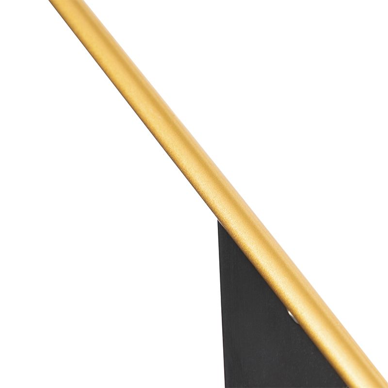 Design hanglamp zwart met goud 6-lichts - Sinem
