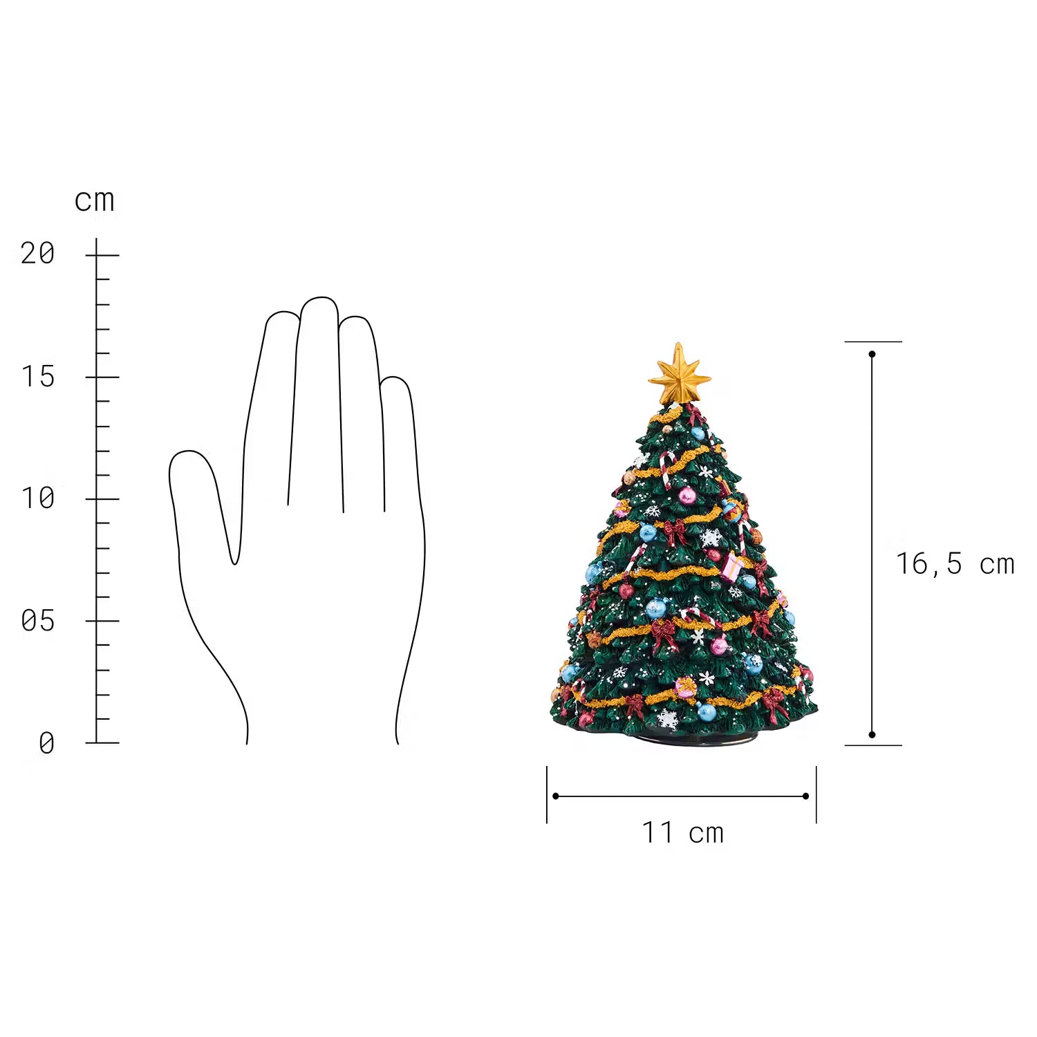 X-MAS Spieluhr Tannenbaum