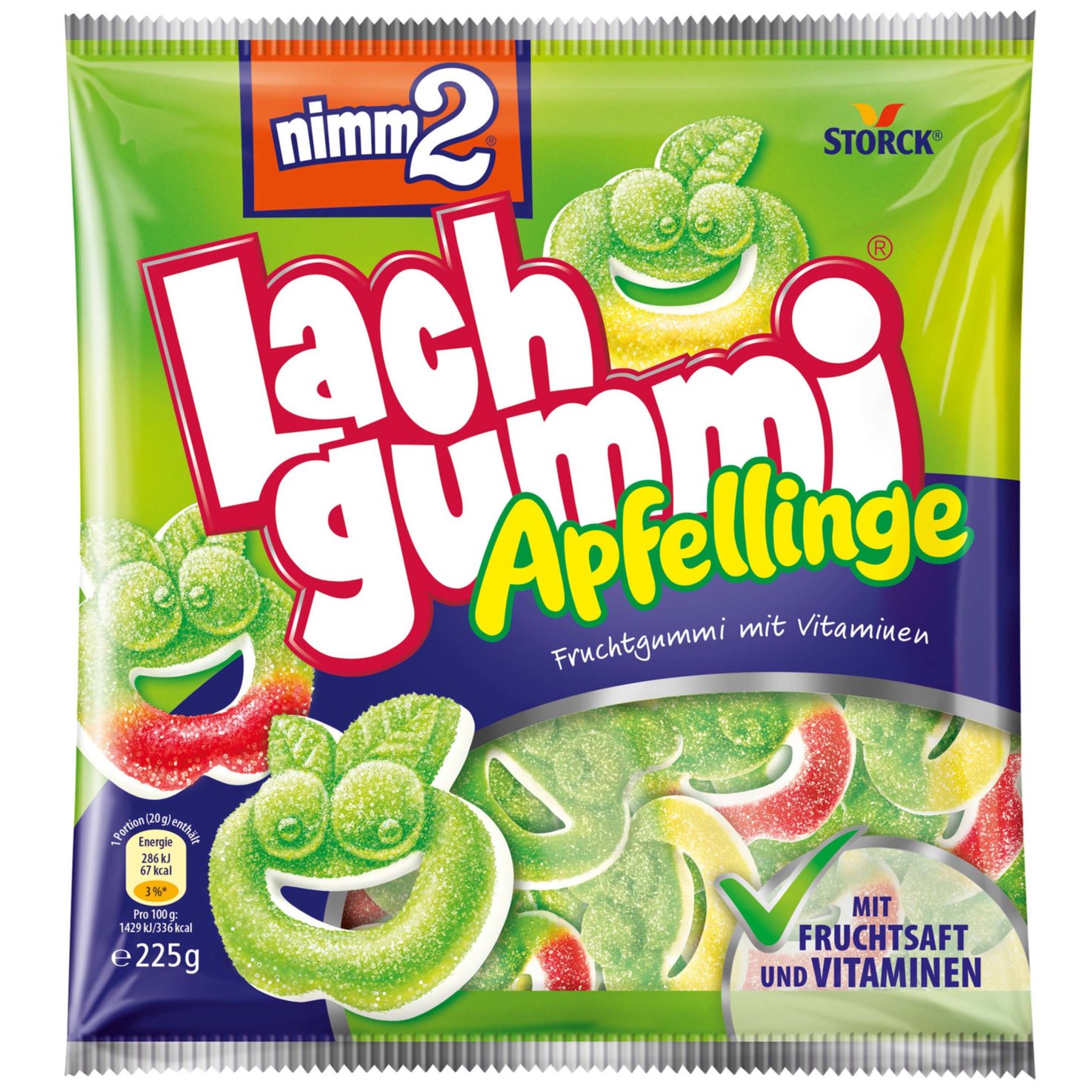 Nimm2 Lachgummi Apfellinge