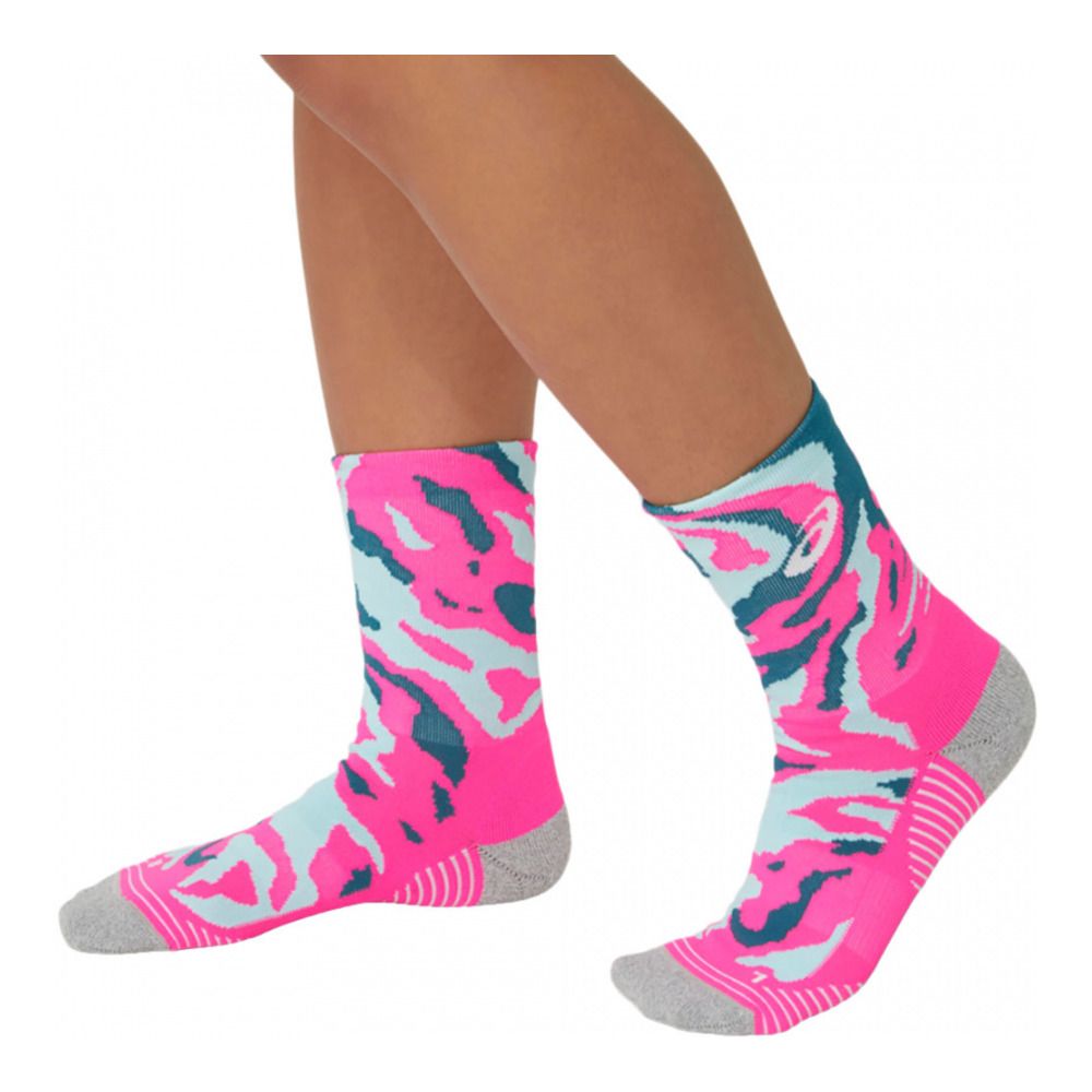 Asics COLOR CAMO RUN - Chaussettes gloomy sea/aquamarine/hot pink