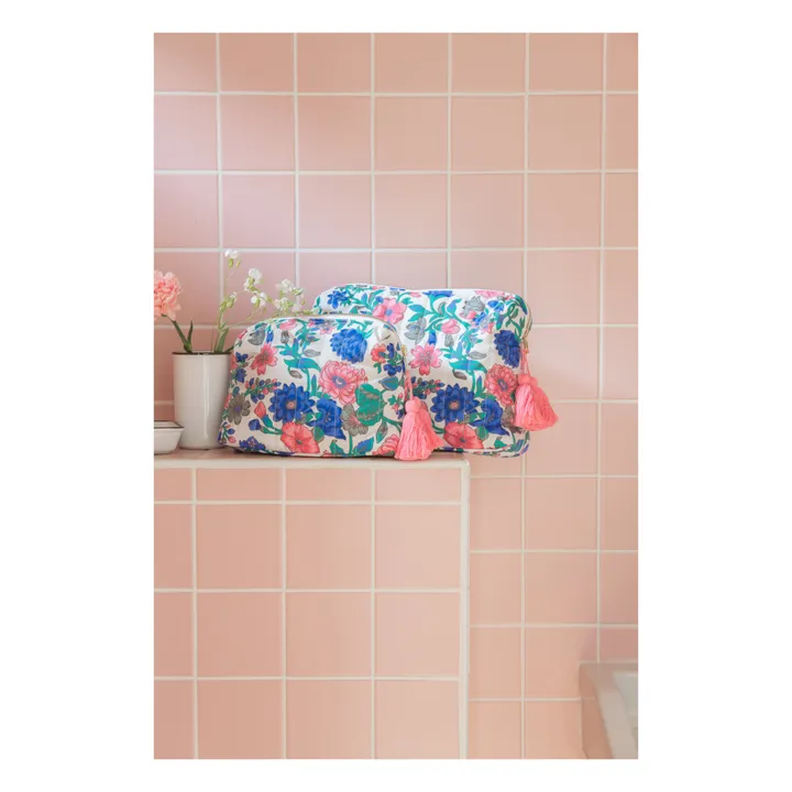 Louise Misha Pochette Teiki en coton bio | Bleu