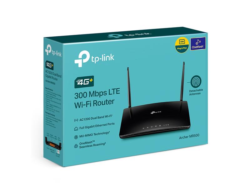 TP-Link LTE-Router Archer MR500 4G  Cat6 AC1200 WLAN Dual Band Gigabit Router