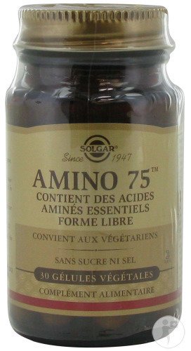 Solgar Amino 75 Acides Aminés Essentiels 30 Gélules Végétales